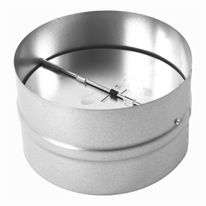 Metal returspjæld til emhætte aftræk - str. Ø150 for aftræk fra emhætte. 